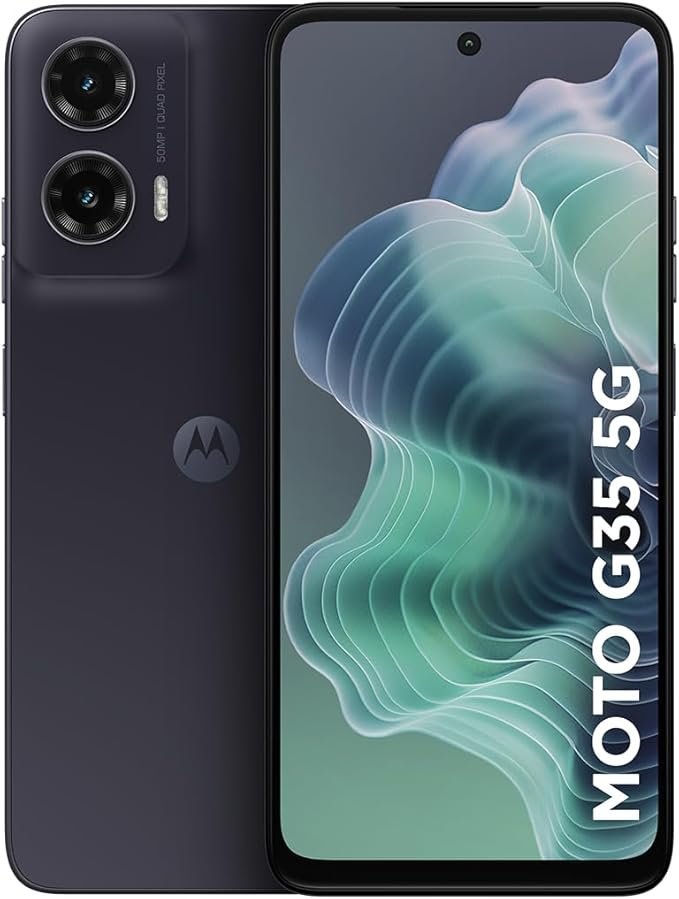 Smartphone de lançamento Moto G35.